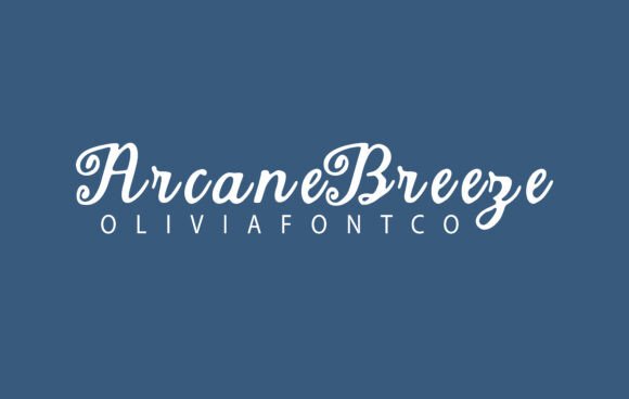 Arcanebreeze: The Handwritten Font That Blends Romance with Modern Design