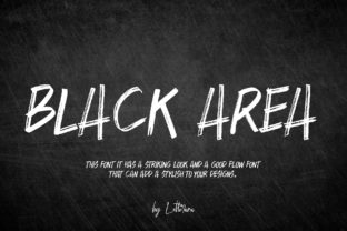 Black Area: A Brush Font with Raw, Authentic Energy