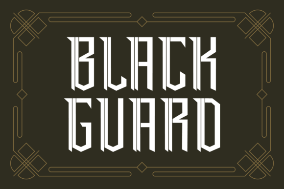 Black Guard: Command Attention with This Gothic Typeface