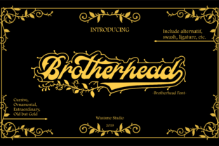 Brotherhead: A Vintage Font That Commands Attention