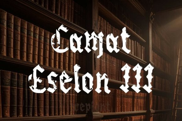 Camat Eselon III: A Display Font with Regal Allure