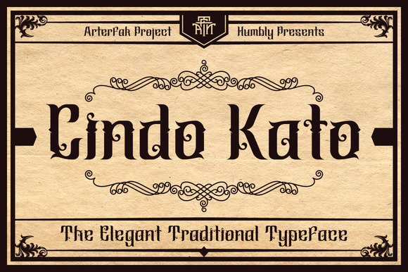 Cindo Kato: An Elegant Typeface for Floral and Traditional Designs