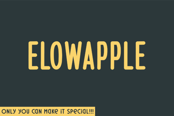 Elowapple: The Handwritten Font That Feels Like Your Own Handwriting