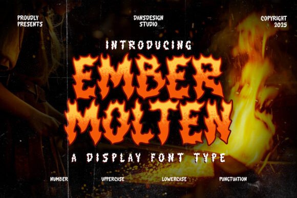 Ember Molten: Ignite Your Designs with This Bold Typeface