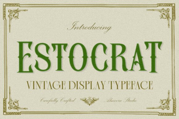 Introducing Estocrat: A Vintage Serif for Modern Brands