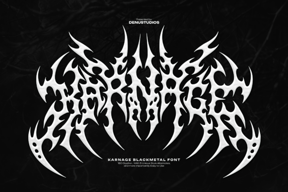 Karnage: A Creative Font Forged in Fire and Fury