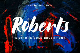 Roberts: Unleashing Bold, Handwritten Character in Your Projects