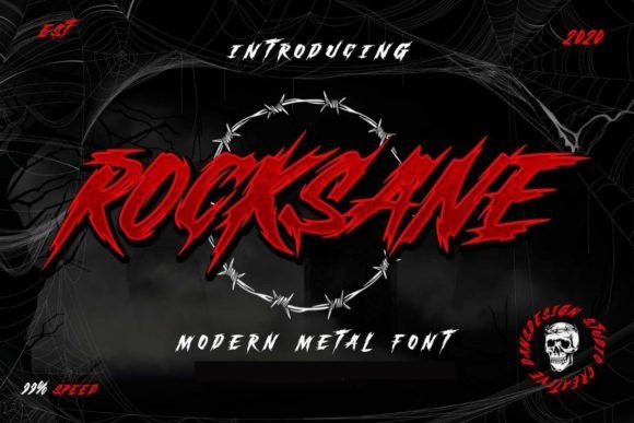 Rocksane: Mastering the Art of Retro-Urban Horror Metal Typography