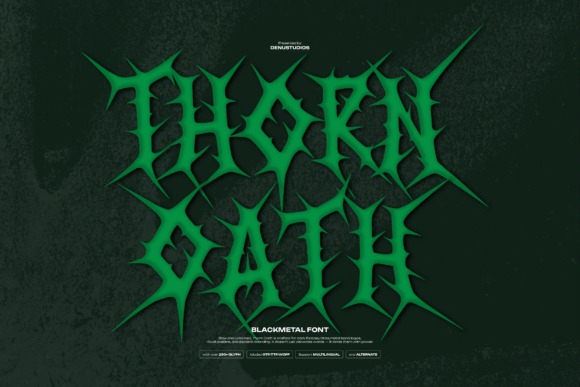 Thorn Oath: A Font Forged for Chaos and Ritual